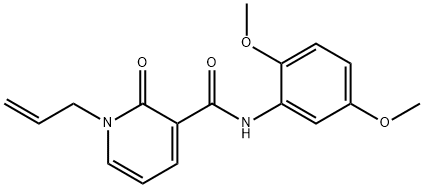 1-ALLYL-N-(2,5-DIMETHOXYPHENYL)-2-OXO-1,2-DIHYDRO-3-PYRIDINECARBOXAMIDE Struktur