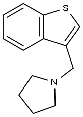 1-(BENZO[B]THIOPHEN-3-YLMETHYL)PYRROLIDINE Struktur