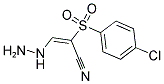 2-((4-CHLOROPHENYL)SULFONYL)-3-HYDRAZINOPROP-2-ENENITRILE Struktur