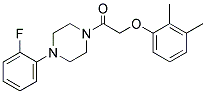 2-(2,3-DIMETHYLPHENOXY)-1-(4-(2-FLUOROPHENYL)PIPERAZINYL)ETHAN-1-ONE Struktur