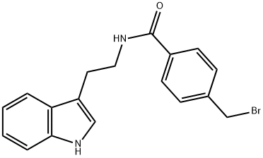 (4-(BROMOMETHYL)PHENYL)-N-(2-INDOL-3-YLETHYL)FORMAMIDE Struktur