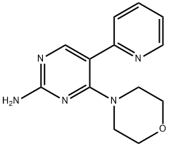 4-MORPHOLINO-5-(2-PYRIDINYL)-2-PYRIMIDINAMINE Struktur