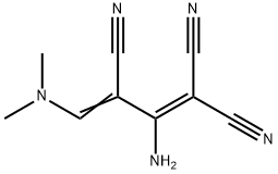 2-AMINO-4-(DIMETHYLAMINO)-1,3-BUTADIENE-1,1,3-TRICARBONITRILE Struktur