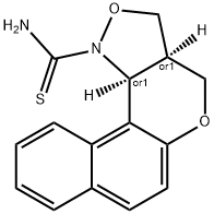 3A,11C-DIHYDRO-3H-BENZO[5,6]CHROMENO[4,3-C]ISOXAZOLE-1(4H)-CARBOTHIOAMIDE Struktur