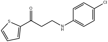 3-(4-CHLOROANILINO)-1-(2-THIENYL)-1-PROPANONE Struktur