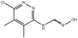 N-(6-CHLORO-4,5-DIMETHYLPYRIDAZIN-3-YL)-N'-HYDROXYIMINOFORMAMIDE Struktur