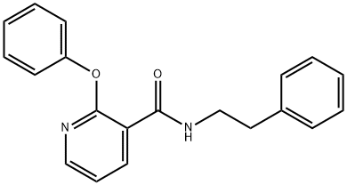 N-(2-PHENYLETHYL)(2-PHENOXY(3-PYRIDYL))FORMAMIDE Struktur