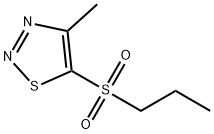 4-METHYL-1,2,3-THIADIAZOL-5-YL PROPYL SULFONE Struktur