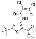 METHYL 5-(TERT-BUTYL)-3-[(2,3,3-TRICHLOROACRYLOYL)AMINO]THIOPHENE-2-CARBOXYLATE Struktur