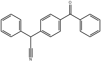 2-(4-BENZOYLPHENYL)-2-PHENYLACETONITRILE Struktur