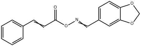 5-([(CINNAMOYLOXY)IMINO]METHYL)-1,3-BENZODIOXOLE Struktur