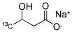 DL-3-HYDROXYBUTYRIC ACID-4-13C SODIUM SALT Struktur