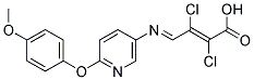 2,3-DICHLORO-4-([6-(4-METHOXYPHENOXY)-3-PYRIDYL]IMINO)BUT-2-ENOIC ACID Struktur