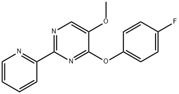 4-(4-FLUOROPHENOXY)-2-(2-PYRIDINYL)-5-PYRIMIDINYL METHYL ETHER Struktur