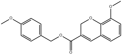 4-METHOXYBENZYL 8-METHOXY-2H-CHROMENE-3-CARBOXYLATE Struktur