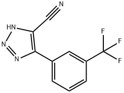 4-(3-(TRIFLUOROMETHYL)PHENYL)-1H-1,2,3-TRIAZOLE-5-CARBONITRILE Struktur