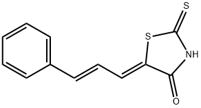 5-[(Z,2E)-3-PHENYL-2-PROPENYLIDENE]-2-THIOXO-1,3-THIAZOLAN-4-ONE Struktur