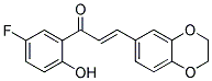 3-(2,3-DIHYDRO-1,4-BENZODIOXIN-6-YL)-1-(5-FLUORO-2-HYDROXYPHENYL)PROP-2-EN-1-ONE Struktur