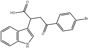 4-(4-BROMOPHENYL)-2-INDOL-3-YL-4-OXOBUTANOIC ACID Struktur