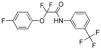 2,2-DIFLUORO-2-(4-FLUOROPHENOXY)-N-[3-(TRIFLUOROMETHYL)PHENYL]ACETAMIDE Struktur