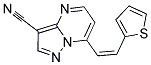 7-[2-(2-THIENYL)VINYL]PYRAZOLO[1,5-A]PYRIMIDINE-3-CARBONITRILE Struktur