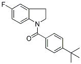 1-(4-TERT-BUTYLBENZOYL)-5-FLUORO-2,3-DIHYDRO-(1H)-INDOLE Struktur