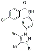 N1-[4-(3,4,5-TRIBROMO-1H-PYRAZOL-1-YL)PHENYL]-4-CHLOROBENZAMIDE Struktur