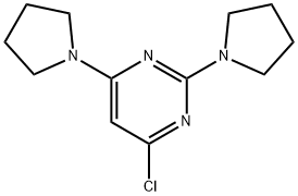 4-CHLORO-2,6-DIPYRROLIDIN-1-YLPYRIMIDINE Struktur