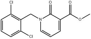 METHYL 1-(2,6-DICHLOROBENZYL)-2-OXO-1,2-DIHYDRO-3-PYRIDINECARBOXYLATE Struktur