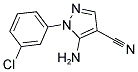 5-AMINO-1-(3-CHLOROPHENYL)-1H-PYRAZOLE-4-CARBONITRILE Struktur