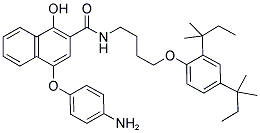 1-HYDROXY-4-(4-AMINO-PHENOXY)-N-[4-(2,4-DI-TERT-PENTYLPHENOXY)-BUTYL]-2-NAPHTHAMIDE Struktur