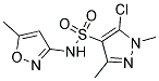 N4-(5-METHYLISOXAZOL-3-YL)-5-CHLORO-1,3-DIMETHYL-1H-PYRAZOLE-4-SULFONAMIDE Struktur