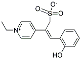 2-(1-ETHYLPYRIDINIUM-4-YL)-3-(2-HYDROXYPHENYL)PROP-2-ENE-1-SULFONATE Struktur