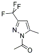 1-ACETYL-5(3)-METHYL-3(5)-(TRIFLUOROMETHYL)PYRAZOLE Struktur