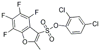 2,4-DICHLOROPHENYL 4,5,6,7-TETRAFLUORO-2-METHYLBENZO[B]FURAN-3-SULFONATE Struktur