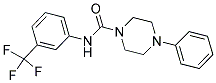 (4-PHENYLPIPERAZINYL)-N-(3-(TRIFLUOROMETHYL)PHENYL)FORMAMIDE Struktur