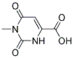 1-METHYL-2,6-DIOXO-1,2,3,6-TETRAHYDRO-PYRIMIDINE-4-CARBOXYLIC ACID Struktur