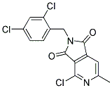 4-CHLORO-2-(2,4-DICHLOROBENZYL)-6-METHYL-2,3-DIHYDRO-1H-PYRROLO[3,4-C]PYRIDINE-1,3-DIONE Struktur