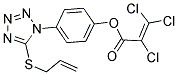 4-[5-(ALLYLTHIO)-1H-1,2,3,4-TETRAAZOL-1-YL]PHENYL 2,3,3-TRICHLOROACRYLATE Struktur