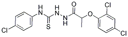 1-(2-(2,4-DICHLOROPHENOXY)PROPIONYL)-4-(4-CHLOROPHENYL)THIOSEMICARBAZIDE Structure