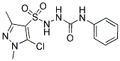 N1-PHENYL-2-[(5-CHLORO-1,3-DIMETHYL-1H-PYRAZOL-4-YL)SULFONYL]HYDRAZINE-1-CARBOXAMIDE Struktur