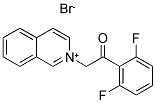 1-(2,6-DIFLUOROPHENYL)-2-ISOQUINOLINIUM-2-YLETHAN-1-ONE BROMIDE Struktur