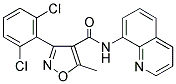 (3-(2,6-DICHLOROPHENYL)-5-METHYLISOXAZOL-4-YL)-N-(8-QUINOLYL)FORMAMIDE Struktur