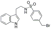 ((4-(BROMOMETHYL)PHENYL)SULFONYL)(2-INDOL-3-YLETHYL)AMINE Struktur