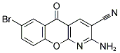 2-AMINO-7-BROMO-5-OXO-5 H-[1]BENZOPYRANO[2,3-B]PYRIDINE-3-CARBONITRILE Struktur