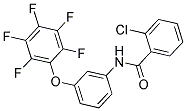 N1-[3-(2,3,4,5,6-PENTAFLUOROPHENOXY)PHENYL]-2-CHLOROBENZAMIDE Struktur