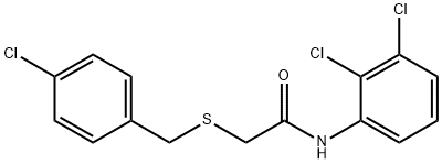 2-[(4-CHLOROBENZYL)SULFANYL]-N-(2,3-DICHLOROPHENYL)ACETAMIDE Struktur