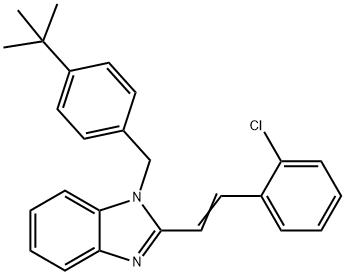 1-[4-(TERT-BUTYL)BENZYL]-2-(2-CHLOROSTYRYL)-1H-1,3-BENZIMIDAZOLE Struktur