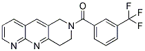 2-[3-(TRIFLUOROMETHYL)BENZOYL]-1,2,3,4-TETRAHYDROPYRIDO[4,3-B][1,8]NAPHTHYRIDINE Struktur