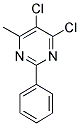 4,5-DICHLORO-6-METHYL-2-PHENYLPYRIMIDINE Struktur